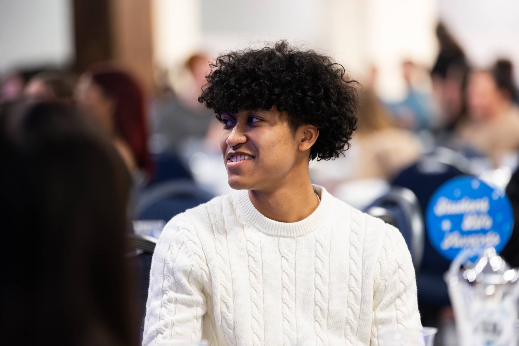 Student smiling